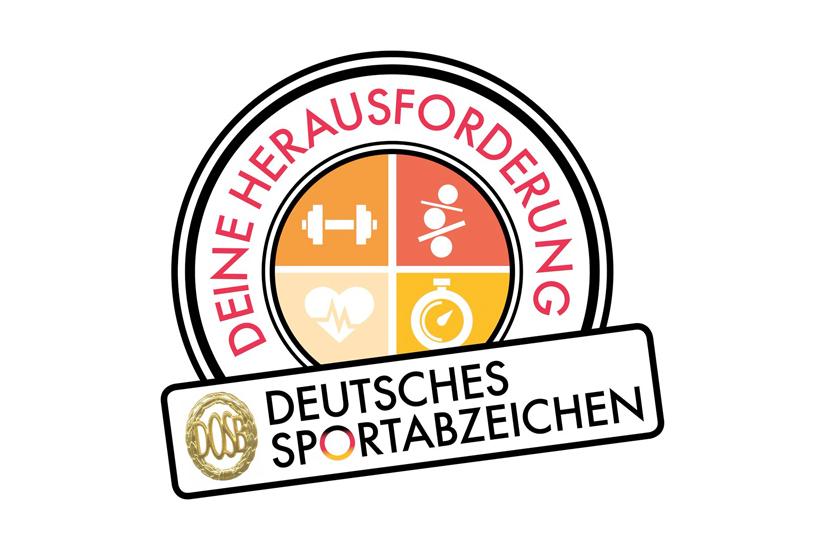 Deutsches Sportabzeichen deine Herausforderung Logo auf weißem Hintergrund