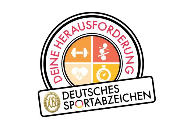 Deutsches Sportabzeichen deine Herausforderung Logo auf weißem Hintergrund